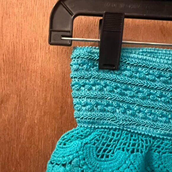 🐻Size M - Vanilla Bay - NWT - Kid's Lacy Turquoise Shorts - Picture 3 of 6